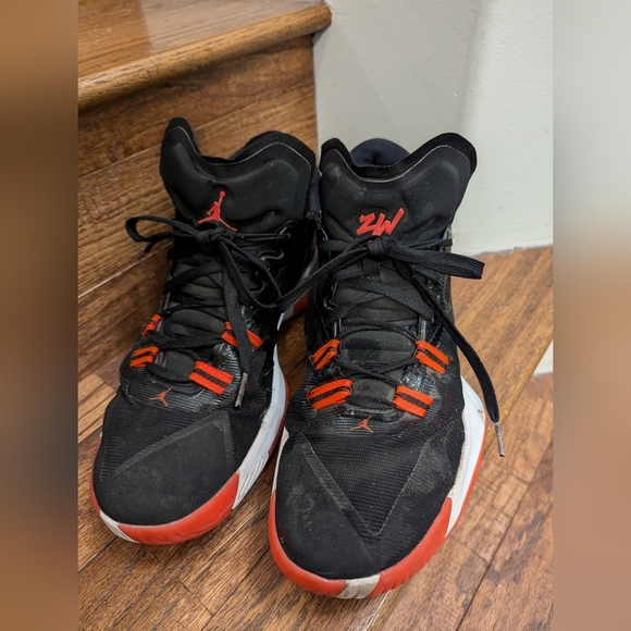 Jordan Zion 1 Black White Crimson Red Basketball Shoes D Mens Size 11 - Picture 14 of 16